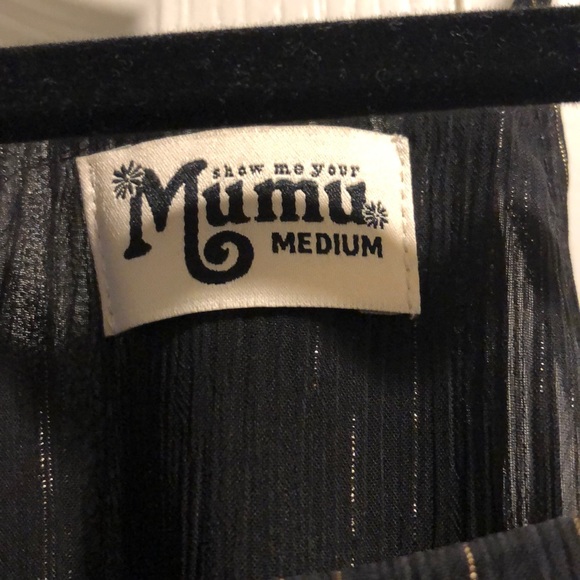 Show Me Your Mumu black and gold Maxi Dress - Picture 4 of 9